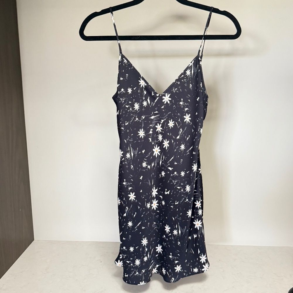 Aritzia Wilfred Floral Only Mini Slip Dress - size x-small